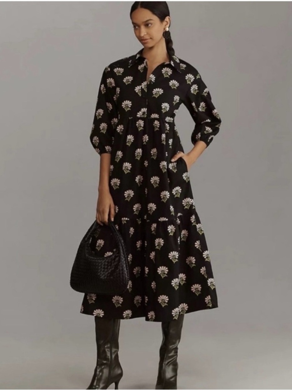 Anthropologie Maeve The Bettina Tiered Shirt small
